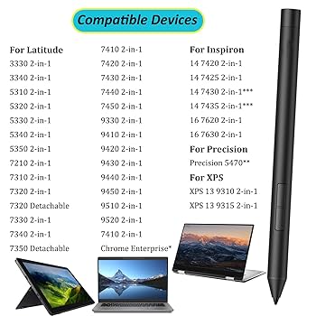 DELL - 新品　Dell アクティブペン　PN5122 Dell Active Pen, Black (PN5122W) | Staples